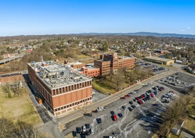 Aerial view of UPM Pharmaceuticals