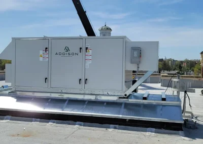 HVAC system on roof at the Madison County Fiscal Court project