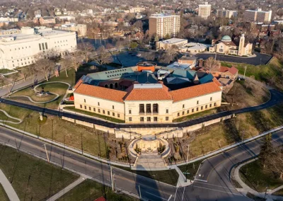Aerial view of the Dayton Art Institute