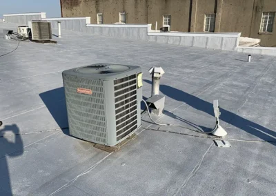 HVAC on rooftop of Anderson County courthouse