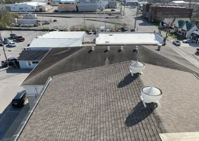 Rooftop view of improvements made at Anderson County project
