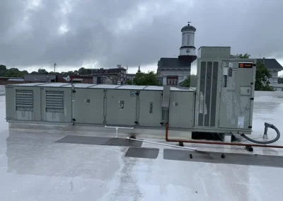 HVAC system on roof at the Madison County Fiscal Court project