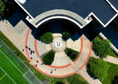 Aerial view of Marshall Recreation Center