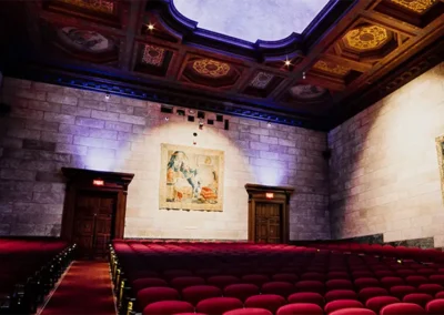 Interior view of art instillation in the Dayton Art Institute