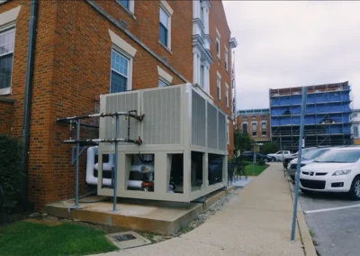 HVAC unit outside of Woodford County project