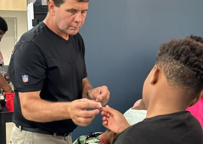 Perfection team member helping at Bethany's House