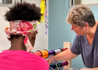 Perfection team member helping at Bethany's House